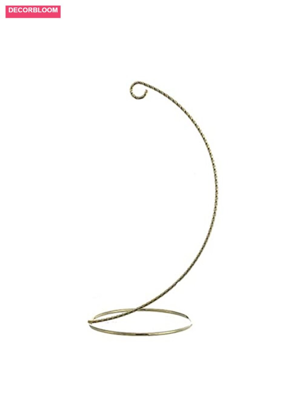 Twisted Metal Wire Hook Ornament Stand 8 in Tabletop Christmas Decor